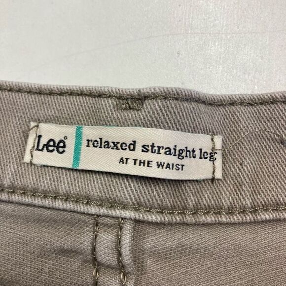 LEE Relaxed Straight Leg Jeans Size 14 Inseam 29” Gray - Picture 10 of 10